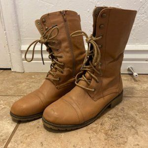 Tan Combat Boots